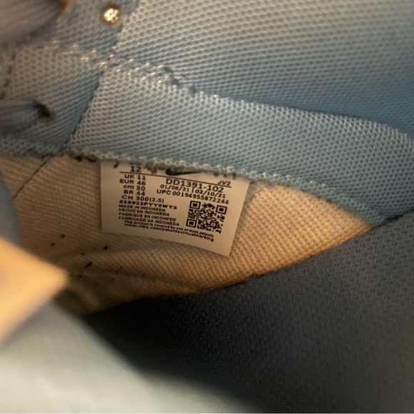 UNC Dunk size 12 in great condition - Picture 5 of 6